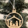 Engraved Wooden Christmas Ornament - Image 2
